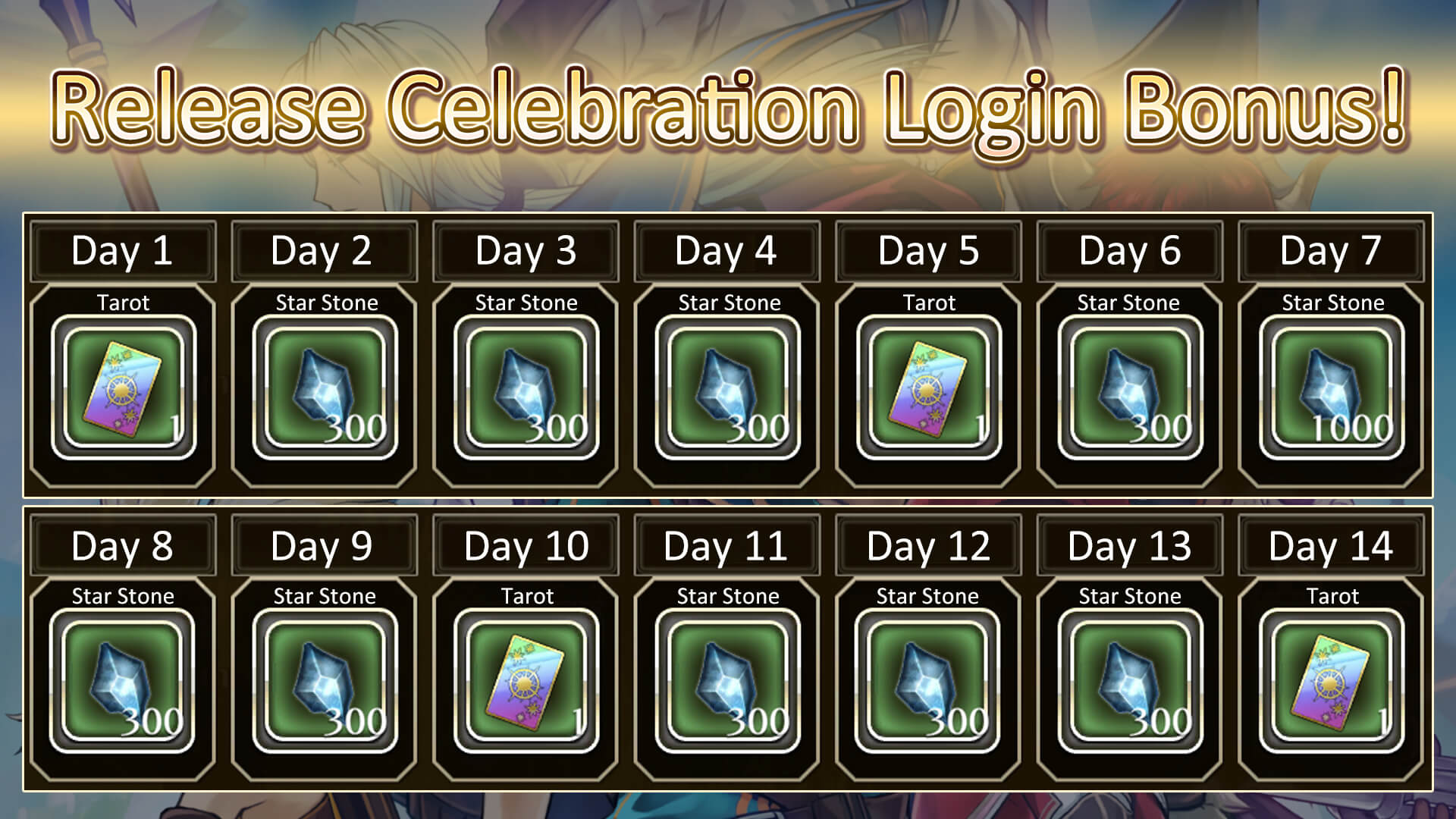 Release Celebration Login Bonus!