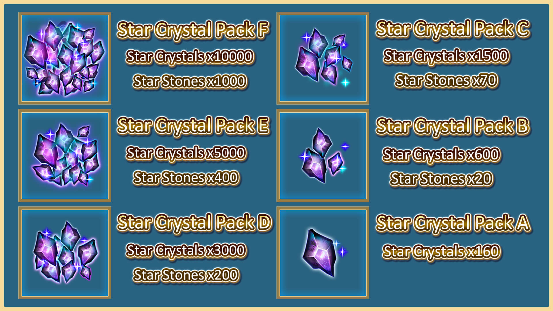 Star Crystal Pack