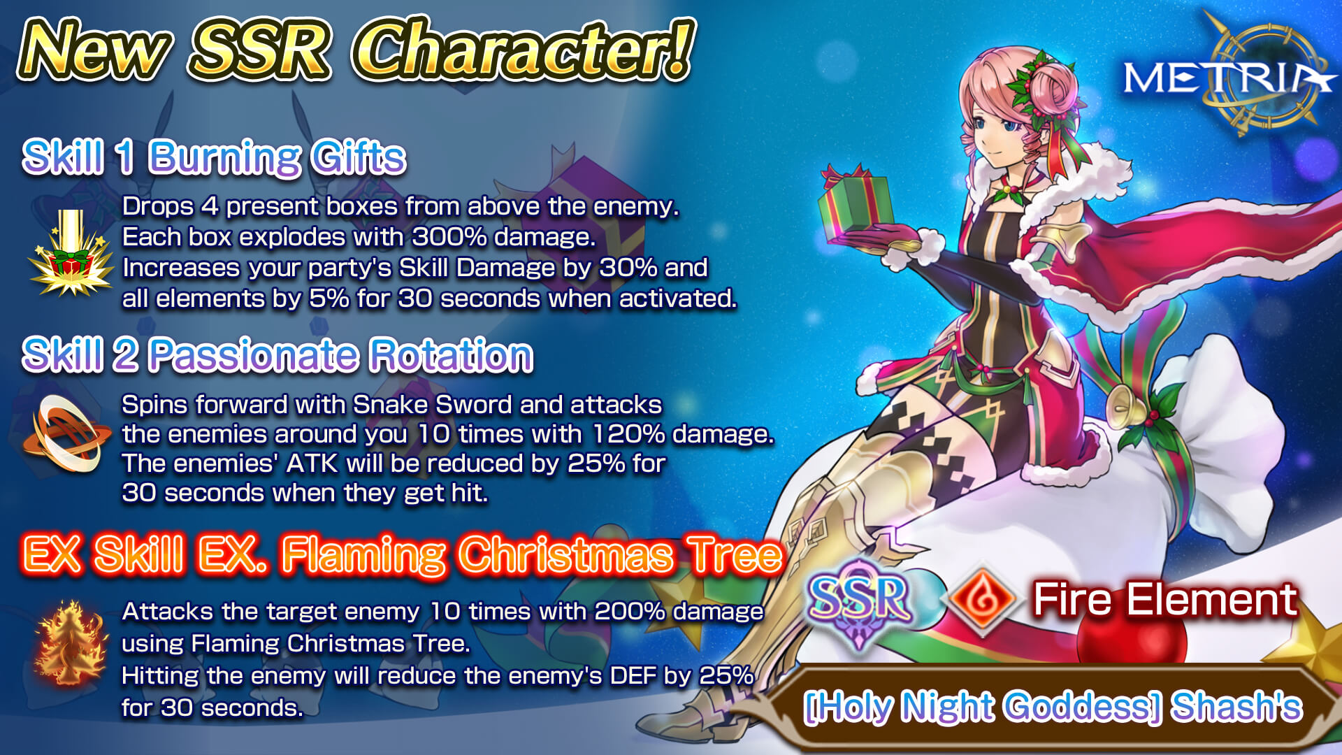 New SSR Character: "Holy Night Goddess Shash's" Available for Purchase!