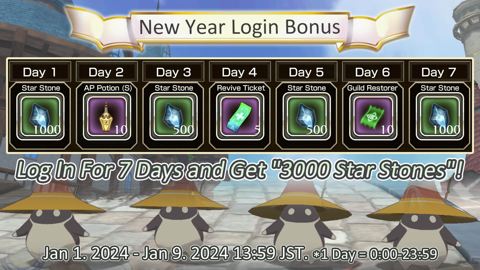 New Year Login Bonus