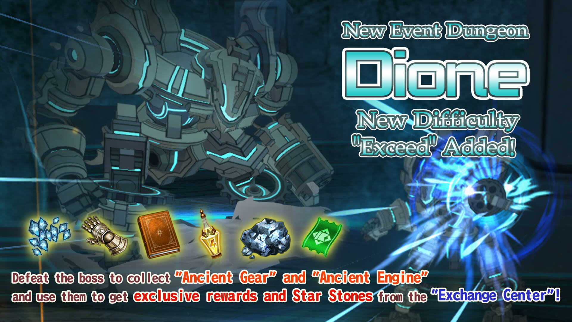 Updated Information (2.0.0): New Event Dungeon "Dione" Added! More…