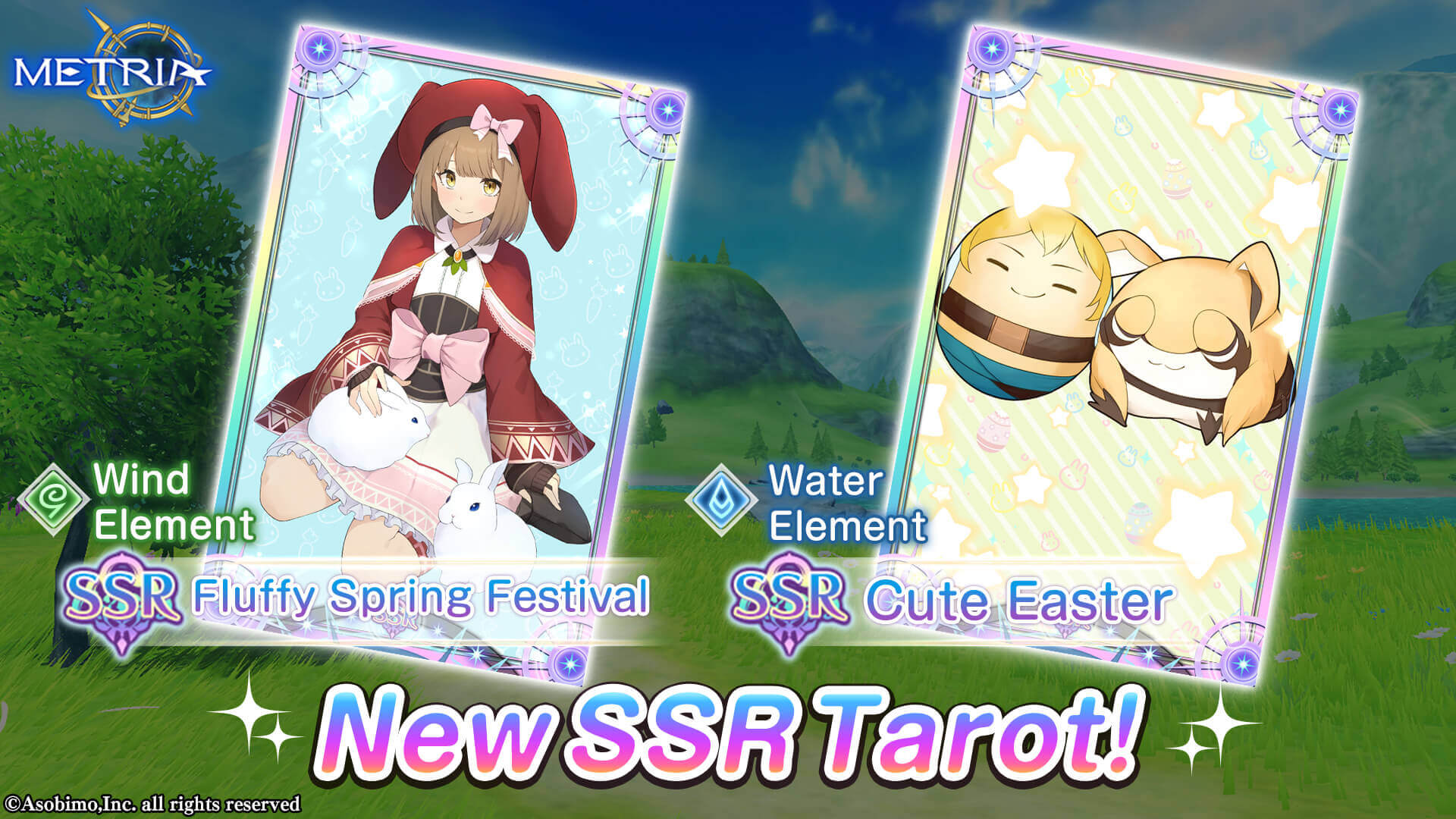 Wind Element! New SSR Tarot: "Fluffy Spring Festival" and  "Cute Easter" Available for Purchase!