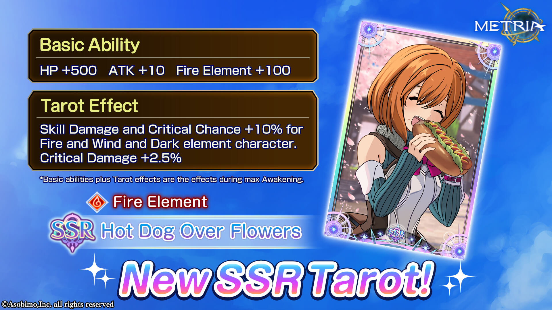 Fire Element New SSR Tarot: "Hot Dog Over Flowers" Available for Purchase!