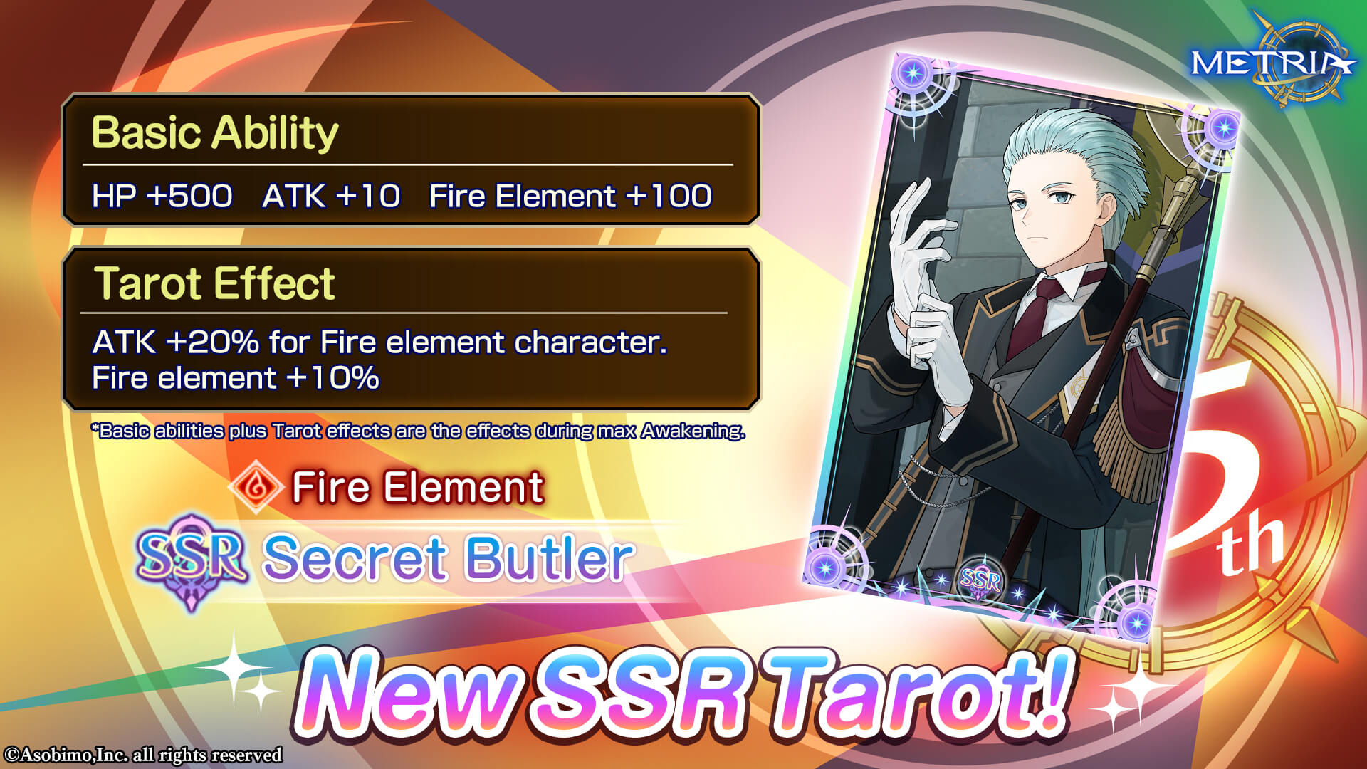 Fire Element New SSR Tarot: "Secret Butler" Available for Purchase!