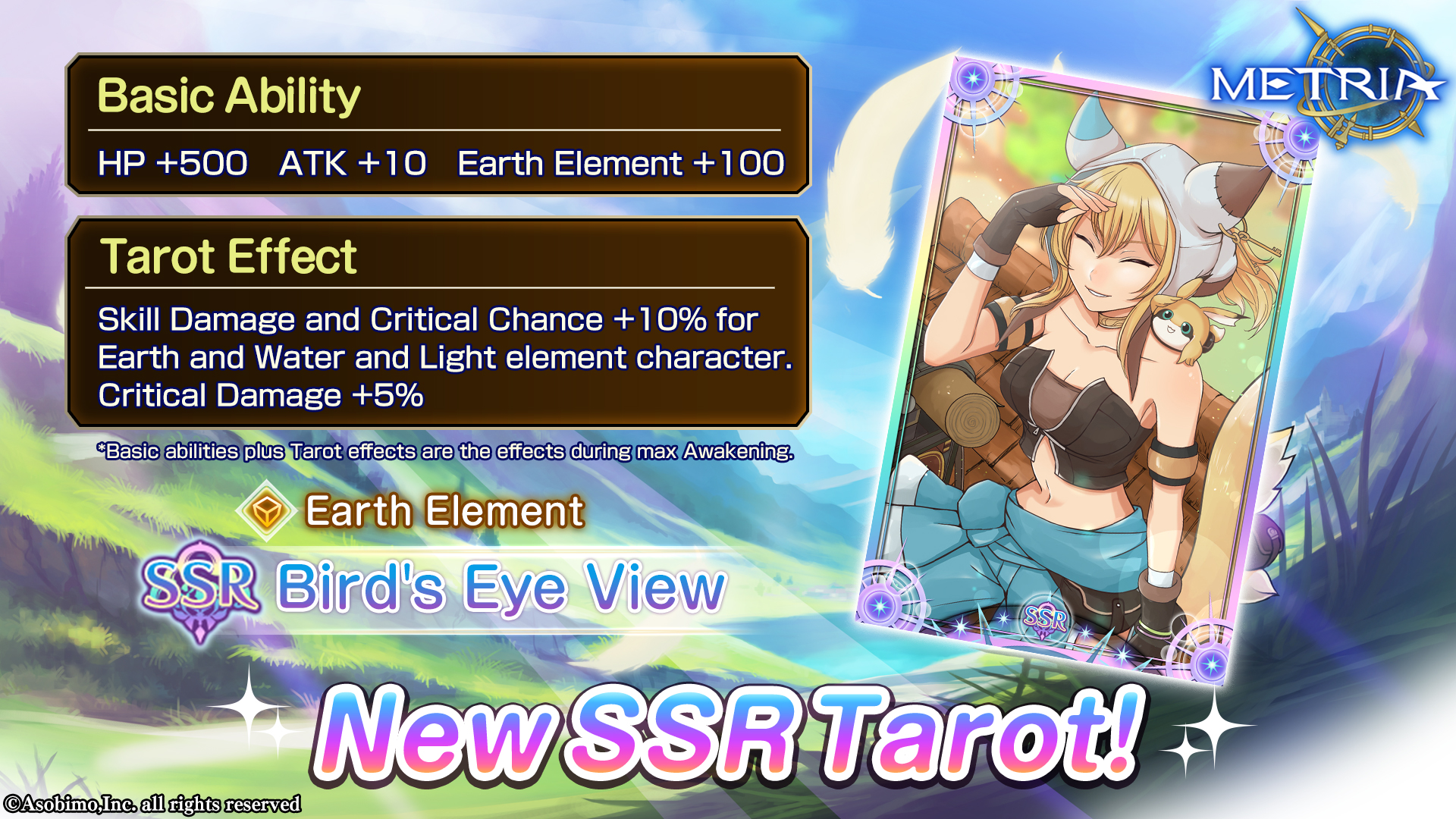 Earth Element New SSR Tarot: "Bird's Eye View" Available for Purchase!