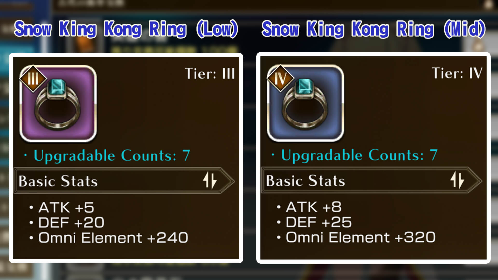 Snow King Kong Ring