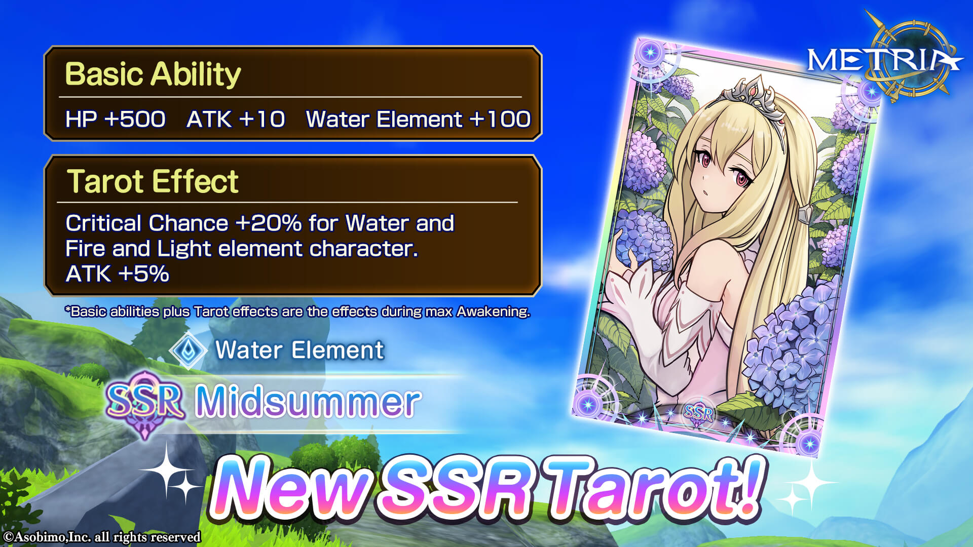 Water Element New SSR Tarot: "Midsummer" Available for Purchase!