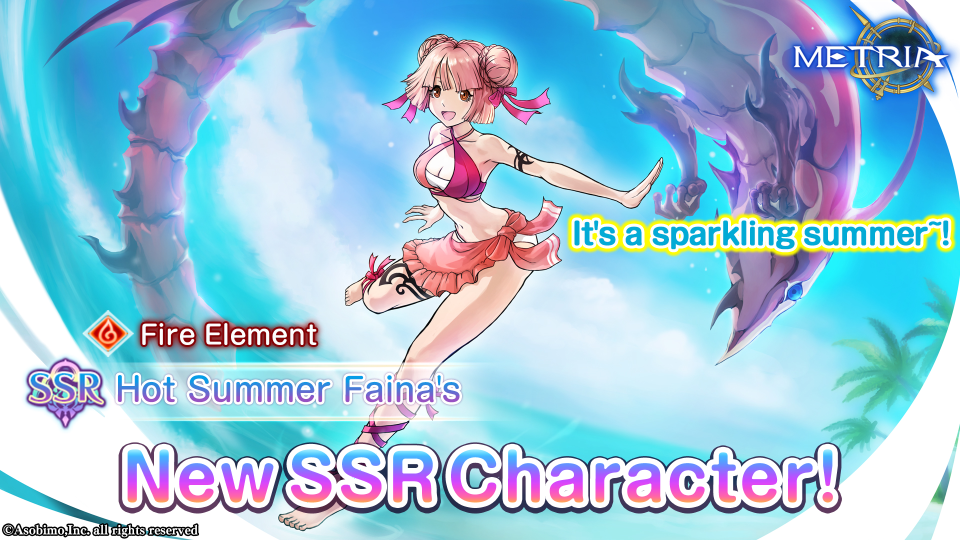 Fire Element! New SSR Character: "Hot Summer Faina's" Available for Purchase!