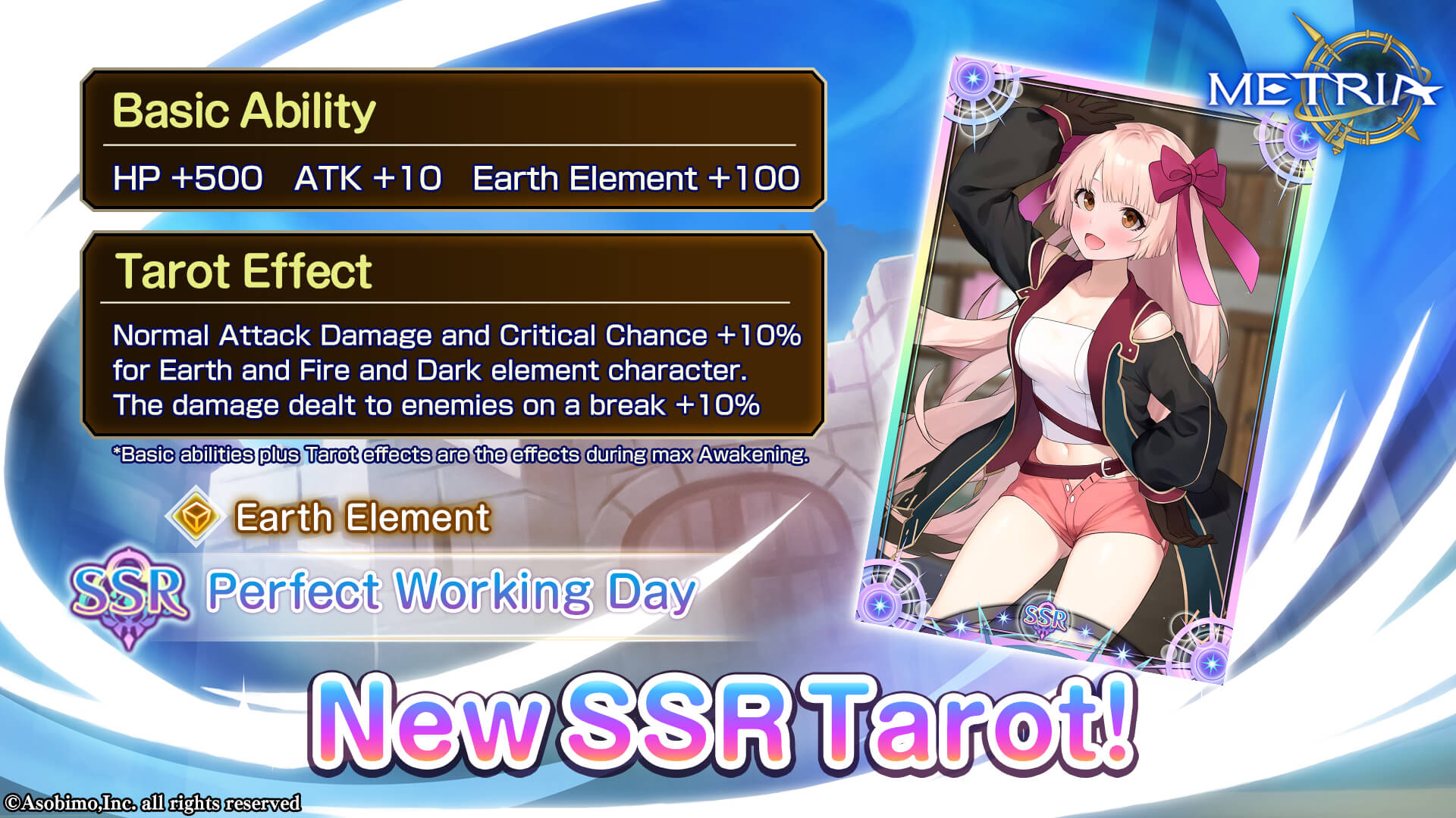 Earth Element New SSR Tarot: "Perfect Working Day" Available for Purchase!