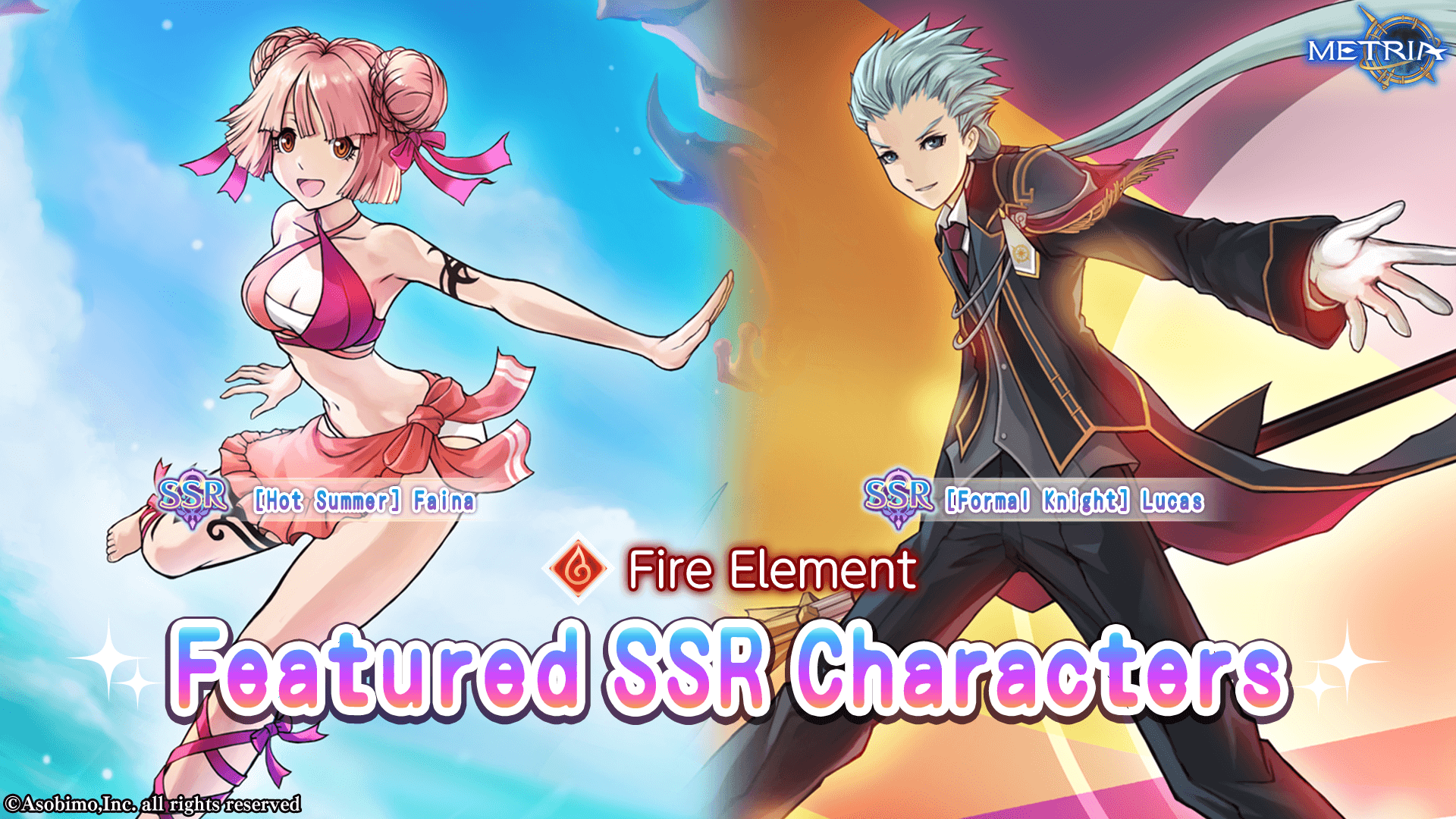 Fire Element! SSR Character: Select Gacha Available for Purchase!