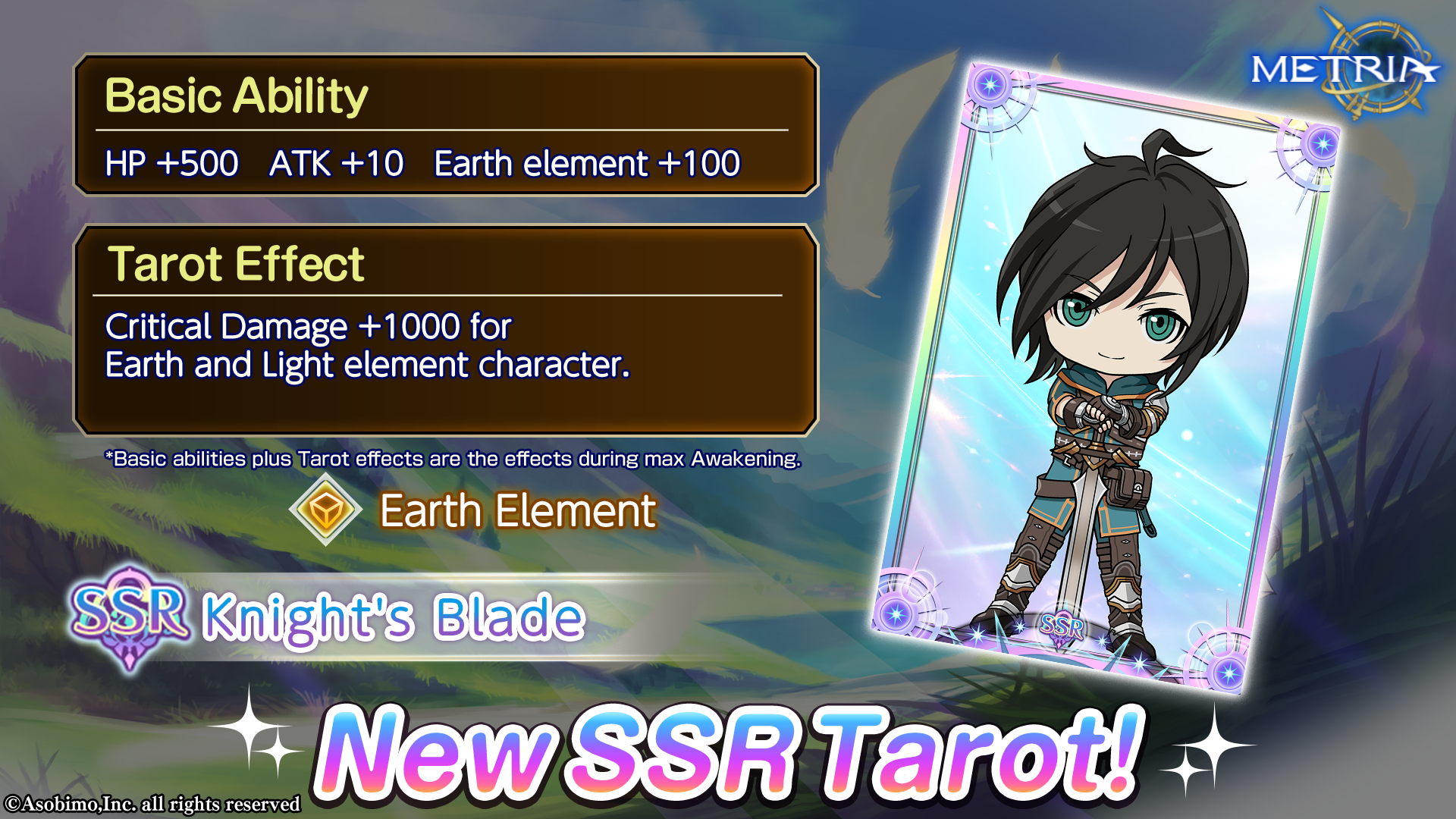 New SSR Tarot: "Knight's Blade" Available for Purchase!