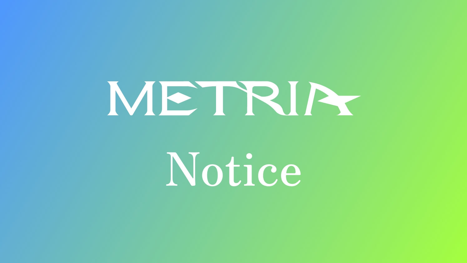 "METRIA" Account Linking